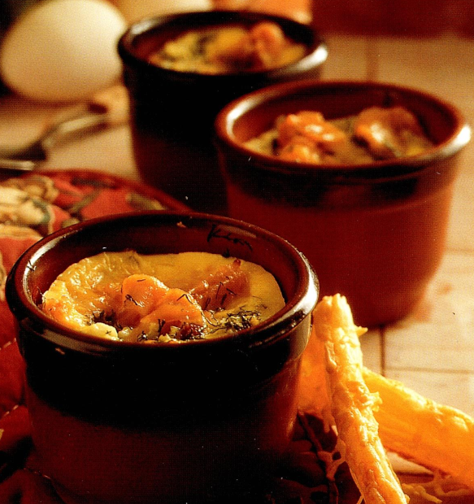 Æg cocotte med røget laks