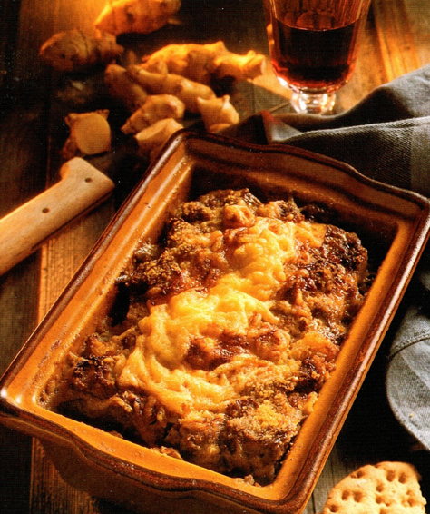 Farsgratin med jordskokker