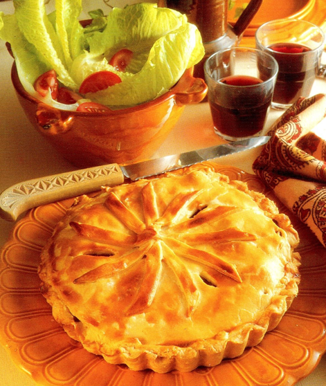 Festlig pie med hakket kød