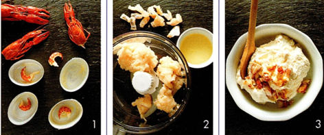 Krebsetimbaler med dildsmør