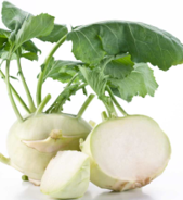 Kålrabigratin med røget flæsk