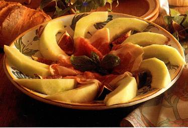 Melon med skinke