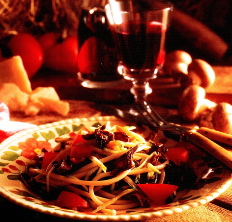 Pasta med kantareller
