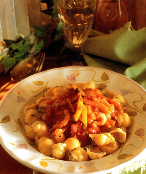 Pasta med rejesovs