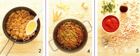 Pasta med rejesovs