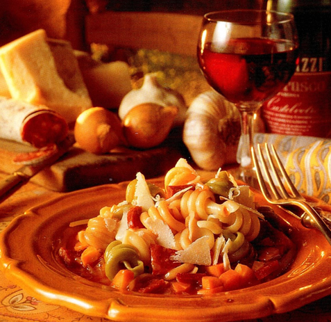 Pasta med salami