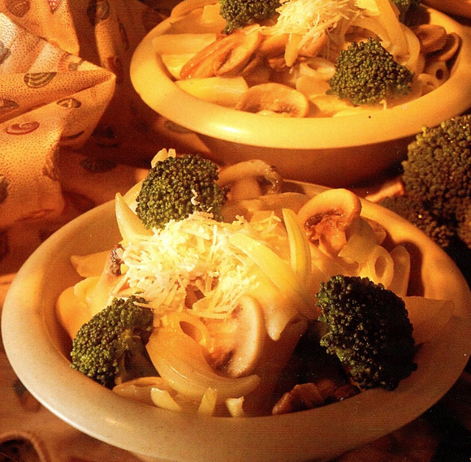 Penne med broccolisovs