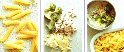 Penne med broccolisovs