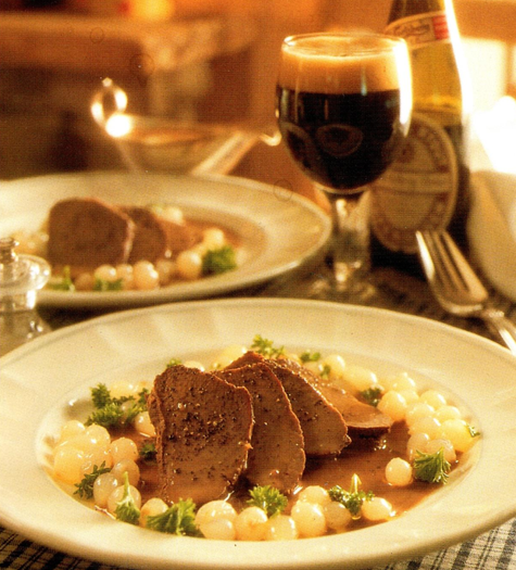 Roastbeef kogt i porter og madeira