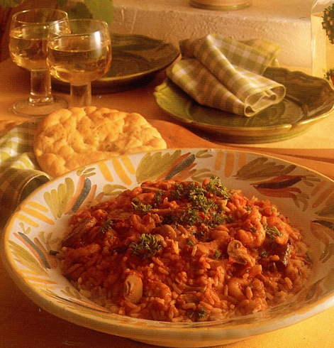 Skaldyrsrisotto enkel