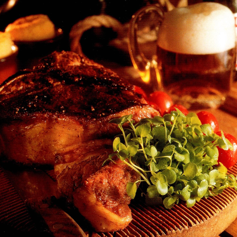 T-bone steg med kålrabitimbaler