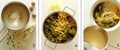 Tagliatelle med gorgonzolasovs