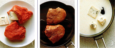 Tournedos med gorgonzolasovs