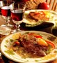 Kalveschnitzler fra Normandiet