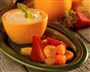 Frisk citroncreme med frugtsalat