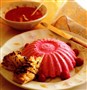 Hindbærsorbet-mousse