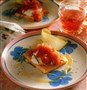 Pandekage med smetana og kaviar