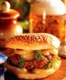 Bøffer med sennep i hamburgerboller