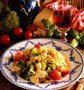 Farfalle med bønner og broccoli