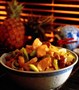 Gryde med svinekød, ananas og karry