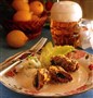 Kogte farsruller i citronsovs