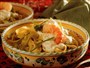 Pasta med cremet rejetop