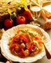 Pasta med laks og basilikum