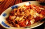 Pasta med skinkesovs