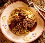 Pasta med stegt kalvenyre