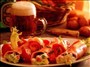 Skinkeruller med italiensk salat
